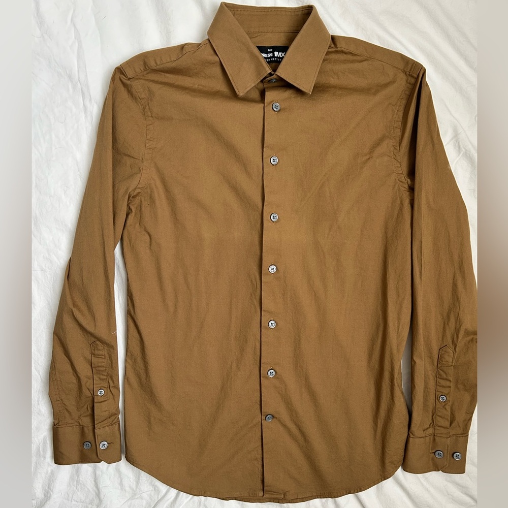 Express Men’s 1MX Button Down Dress shirt size XS